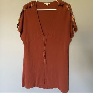 Forever 21 Burnt Orange Tunic/Bathing Suit Cover
